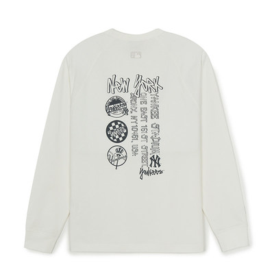 MLB情侣长袖男女NY运动休闲T恤