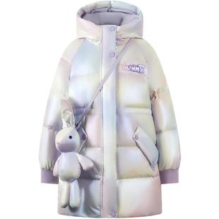 【送兔子】波司登儿童羽绒服男女中大童装加厚保暖冬洋气外套长款