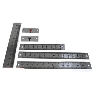 304不锈钢刻度尺标尺刻度尺条贴自粘刻度尺中分尺可粘背胶尺子