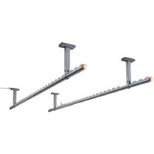 政府补贴阳台晾衣杆一整根固定式防风顶装家用吊座单杆双杆铝合金