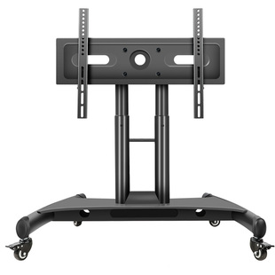 电视支架落地矮三角可移动推车舞台主席台会议反看俯仰角调节提词