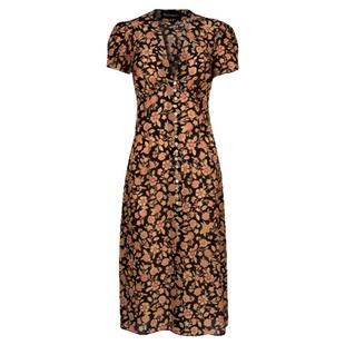 RealisationPar连衣裙法式V领真丝修身中长裙 The Monica