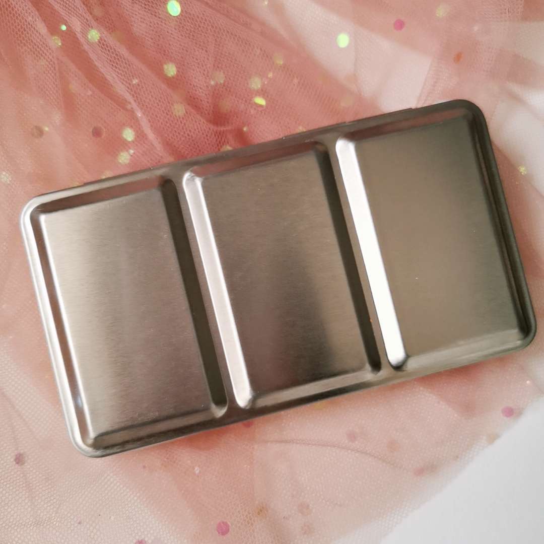 水彩盒铁盒空盒颜料盒子分装盒收纳盒带格子24色36格42格便携式