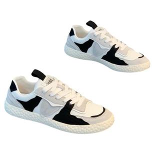 男鞋2024早秋新款低帮软底时尚百搭板鞋布面透气系带爆款休闲鞋潮