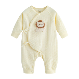 【7A抑菌】麦拉贝拉新生婴儿衣服0-3个月宝宝连体衣春秋纯棉a类