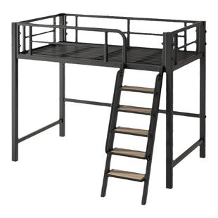 北欧阁楼铁艺高架床多功能小户型单层上下床省空间复试二楼宿舍床