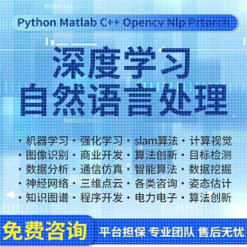 python代编程机器深度学习代码接单调试跑通神经网络知识图谱图像