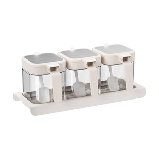 炊大皇调料盒套装密封防潮调味料分装瓶组合调料收纳厨房家用盐罐