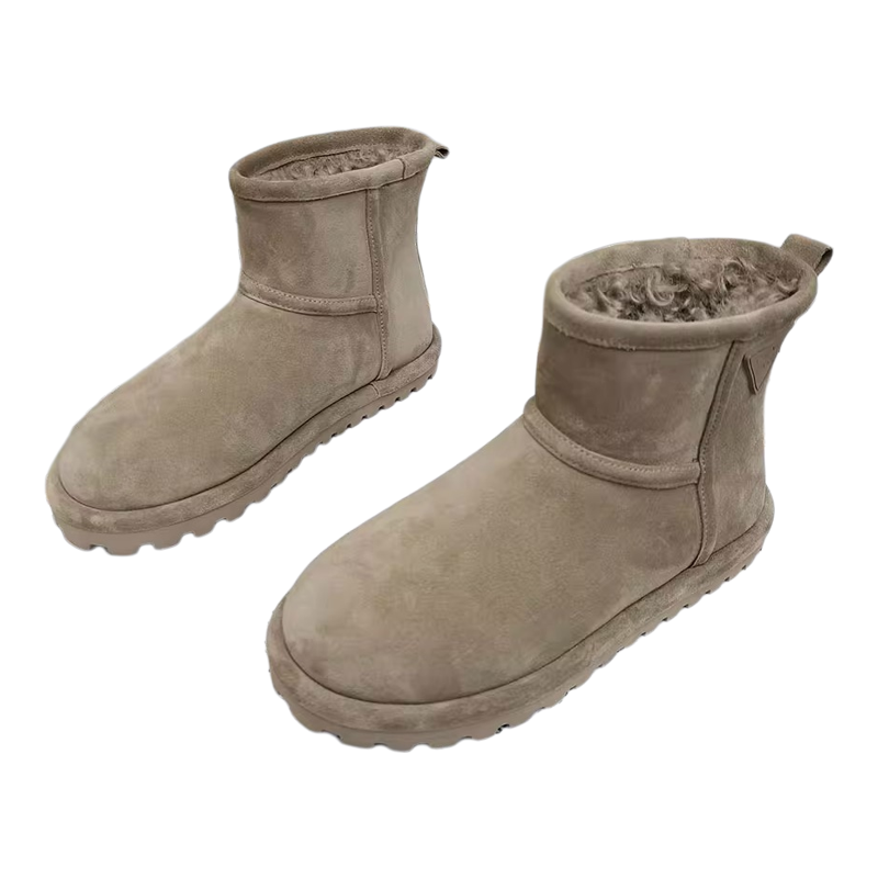 加绒加厚磨砂皮雪地靴