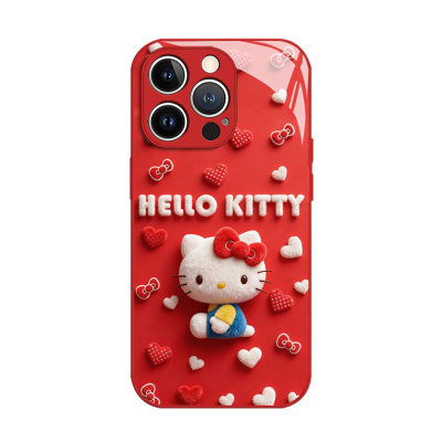 毛绒Hellokitty手机壳适用于苹果