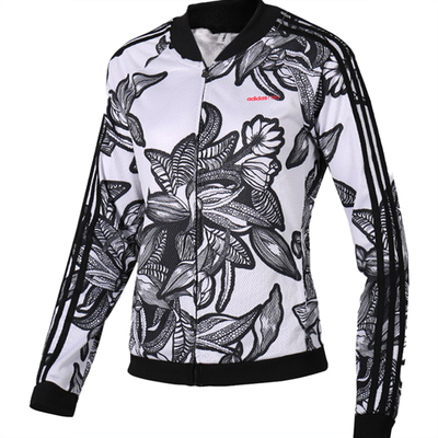 Adidas舒适碎花cv7330夹克外套