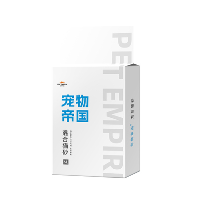 宠物帝国混合猫砂6L可冲马桶