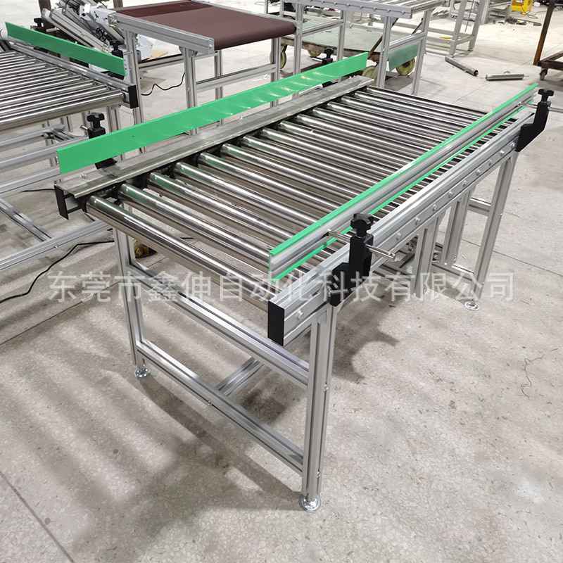 不锈钢输送线快递分拣传送机卸货流水线包装流水线 动力滚筒输机