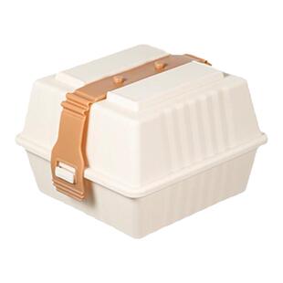 便携汉堡盒三明治盒免压盒子日式便当小吃盒野餐露营三明治携带盒