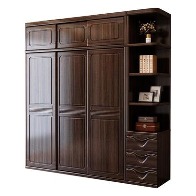 锦木森小户型新中式紫金檀木衣柜