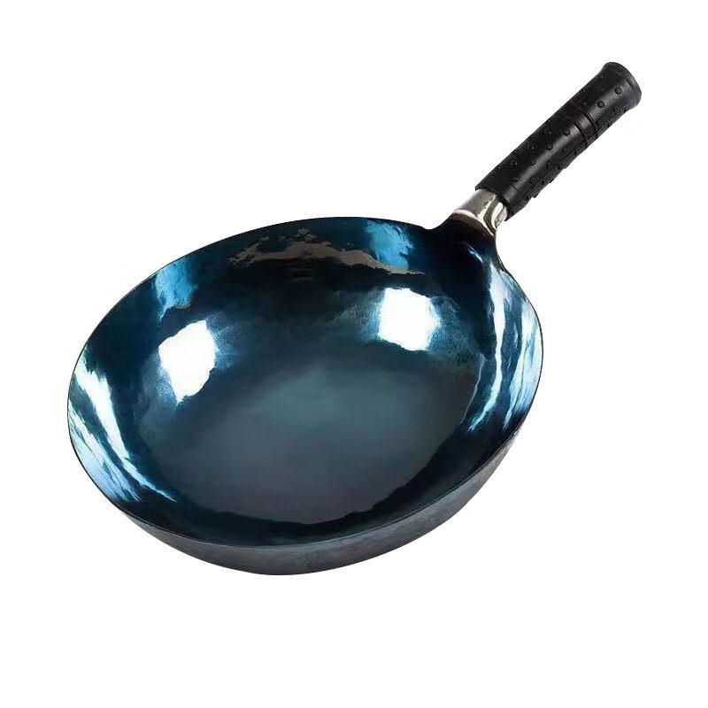 正品章丘铁锅已开锅家用圆底炒锅