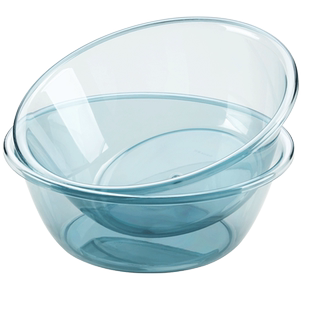 茶花脸盆洗脸盆家用盆子塑料透明加厚耐用洗衣服大号洗脚盆宿舍小