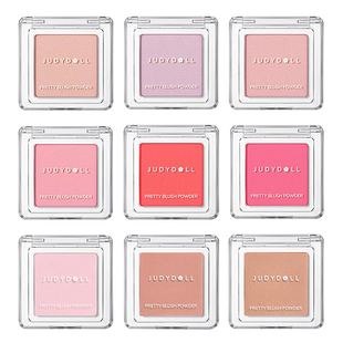 橘朵单色腮红06腮紫腮蓝35晒红膨胀色收缩43奶茶裸妆44女盘juduo