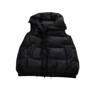 加厚羽绒马甲女不规则拉链