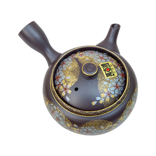 K-UNING 日本原装进口茶壶万古烧急须横手壶陶土粗陶杯侧把壶日式