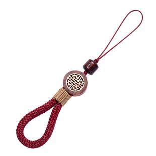 红色简约手机挂绳精致福字手机壳挂饰防滑指环挂绳手工编织高级手机链短款绳子u盘挂件耳机红绳女创意挂坠绳