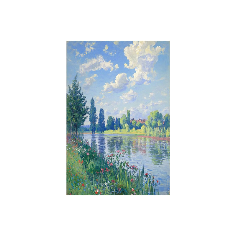 白鹿艺术手绘油画大芬村装饰画