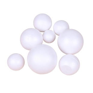 DIY圆形泡沫球平底实心球大型手工花心虞美人真丝花苞地球仪模型