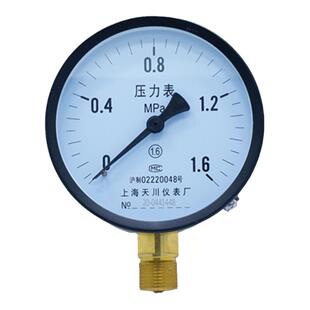 Y-100普通气,水压力表上海天川0-0.1,管道y100,油压仪表,1,1.6MPA