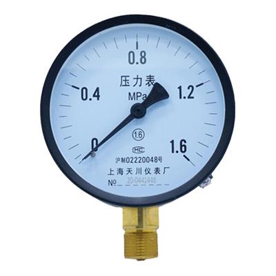 气压水压通用压力表上海天川Y100