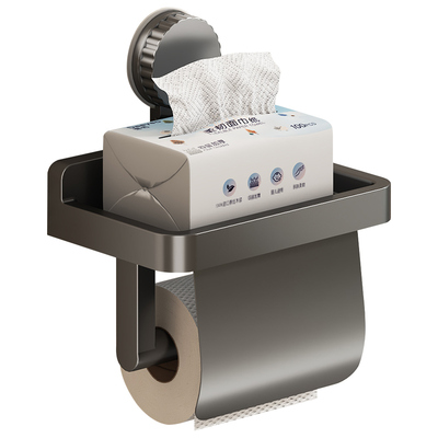 卫生间吸盘纸巾盒壁挂抽纸卷纸架