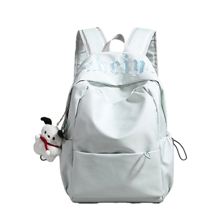 简约纯色初高中学生书包女2025新款男大容量双肩包短途旅行背包