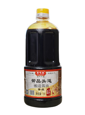康味致御品头道1L正果酿造传统老酱油生抽黄豆豉油增城蒸鱼煲仔饭