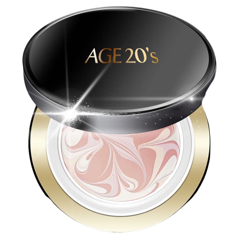 age20s四色拉花遮瑕爱敬气垫