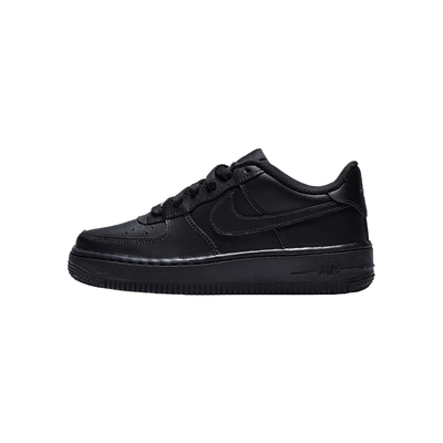NIKE耐克大童男女秋AIR FORCE AF1空军一号纯黑休闲鞋DH2920-001