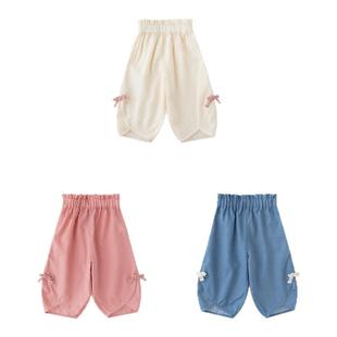 【小凉皮】YOUGE幼歌婴幼儿阔腿宽松舒适香蕉裤时尚儿童亚麻长裤