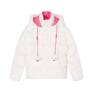 NOISY TEDDY 25冬季新款时尚潮流女士连帽发光长袖羽绒服保暖百搭