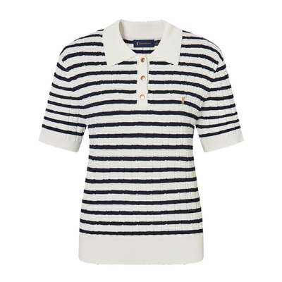 POLOWALK女士短袖针织衫收腰