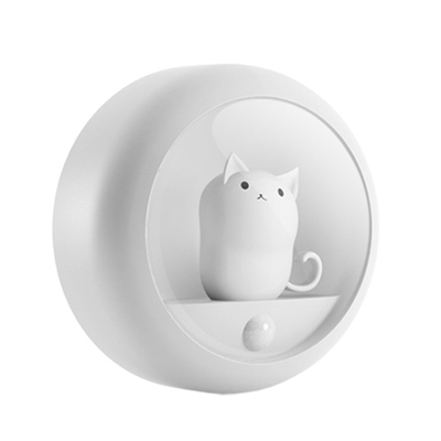 利乐普萌宠小夜猫小夜灯长续航自动人体感应灯母婴家用过道感应伴睡灯卧室床头儿童房光控挂壁磁吸圣诞礼物