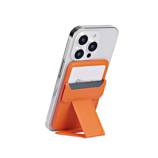 皮革iPhone苹果magsafe磁吸手机支架卡包背贴桌面折叠便携式超薄