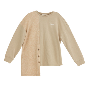 铜牛BLESS系列家居服上衣 冬季长袖 花纱棉磨毛女士睡衣VS143