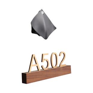 高档实木房间号码牌定制酒店门牌楼栋楼层牌亚克力包厢门牌家用房号指示牌立体镂空字房号箭头索引导向牌订做