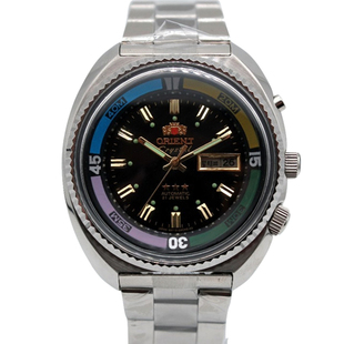 双狮机械表男全自动大表盘老式复古怀旧库存海霸双日历防水夜光表