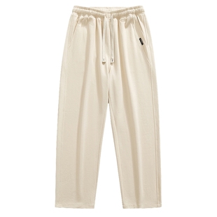 男士加绒裤男冬季卡其色裤子男款痞帅男裤休闲直筒运动裤2025新款