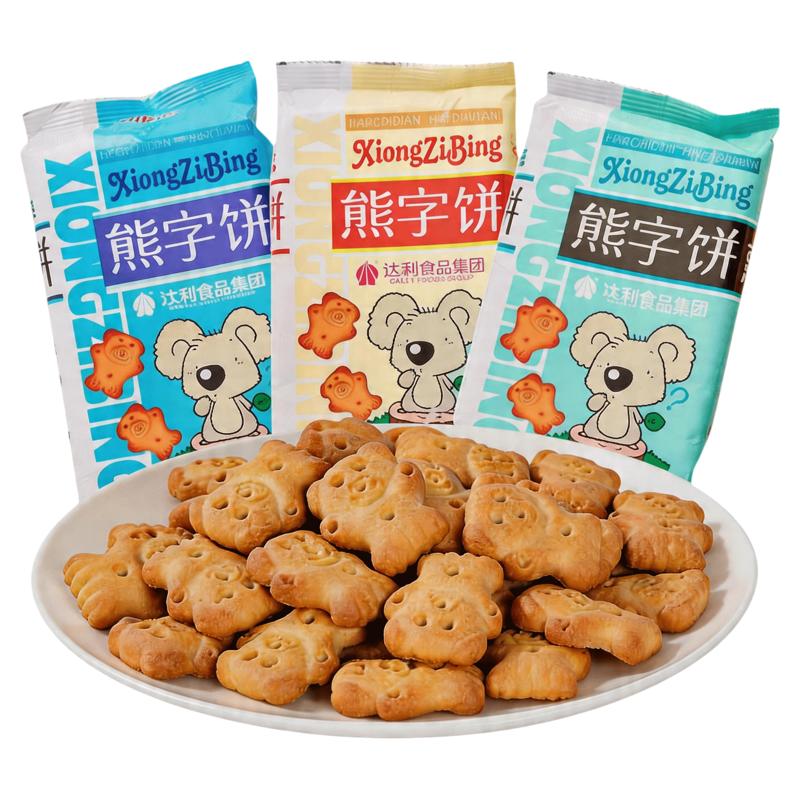 达利园好吃点熊字饼干115g怀旧网红儿童零食办公追剧休闲小吃曲奇