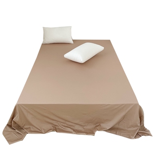 【真100支】新疆长绒棉裸睡全棉床单床笠床罩保护套纯色单件被单