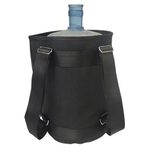 包邮加厚帆布矿泉水水桶双肩背包买菜背包田园采摘折叠便携式桶包