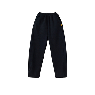 笛莎童装女童裤子冬季新款儿童女孩中大童加绒运动裤时尚弯刀裤