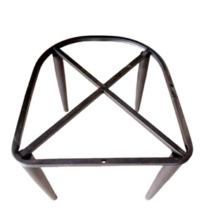 椅子腿支架替换凳子底座配件大全椅支撑交叉四方方形铁艺餐椅脚架