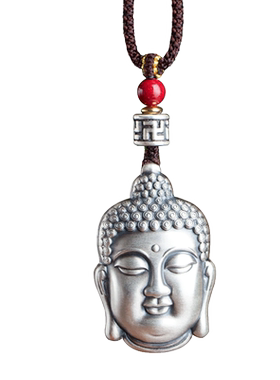 高档999银项链情侣吊坠