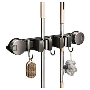 吸盘式拖把壁挂夹浴室墙上卫生间强力免打孔挂钩固定架子收纳神器